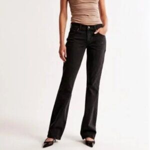 Abercrombie & Fitch Women's Size 32 Short The Boot Low Rise Jean Black Boot Cut